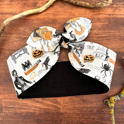 Haarband Rockabilly Trick or Treat Bandana Halloween