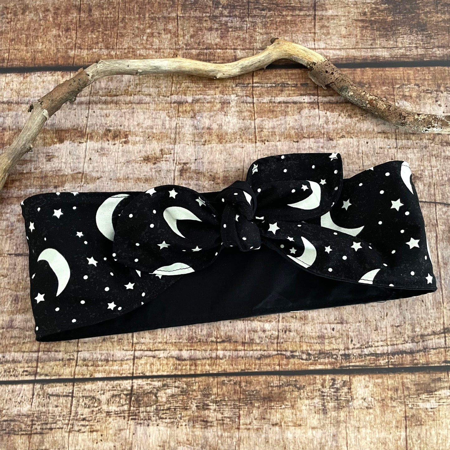 Haarband Rockabilly Mond & Sterne glow in the dark gothic
