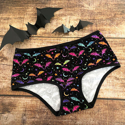 Panties Hipster Slip Rainbow Bats