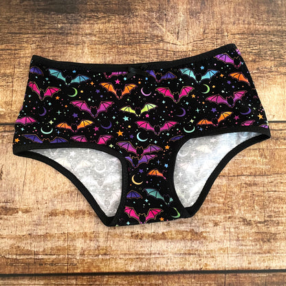 Panties Hipster Slip Rainbow Bats