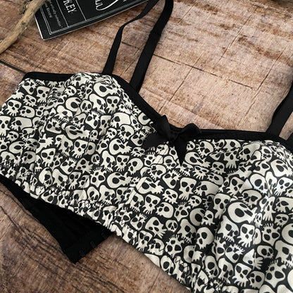 Bralette Soft BH aus Jersey SKULLS