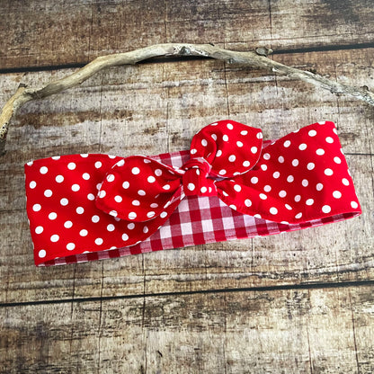 Haarband Rockabilly Polka Dots Wendehaarband Punkte