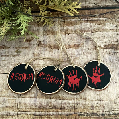 Creepmas Holz Ornament Anhänger REDRUM