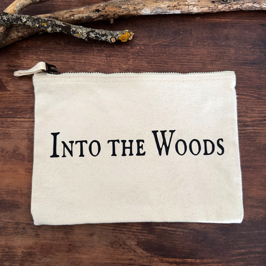 "Into the Woods" Cotton Cosmetic Bag Woodsbound