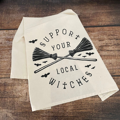 Tea towel Geschirrtuch Support you local witches