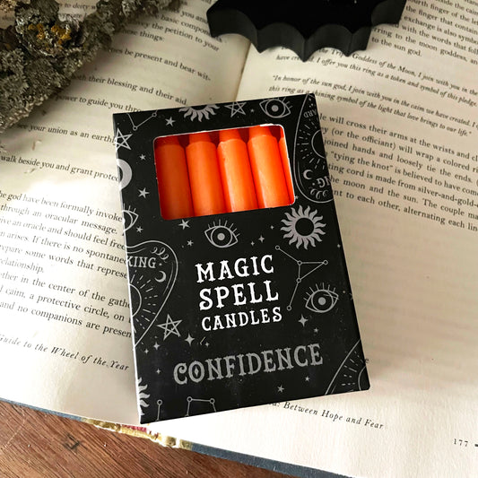 Kerzen Spell Candles orange für Selbstvertrauen