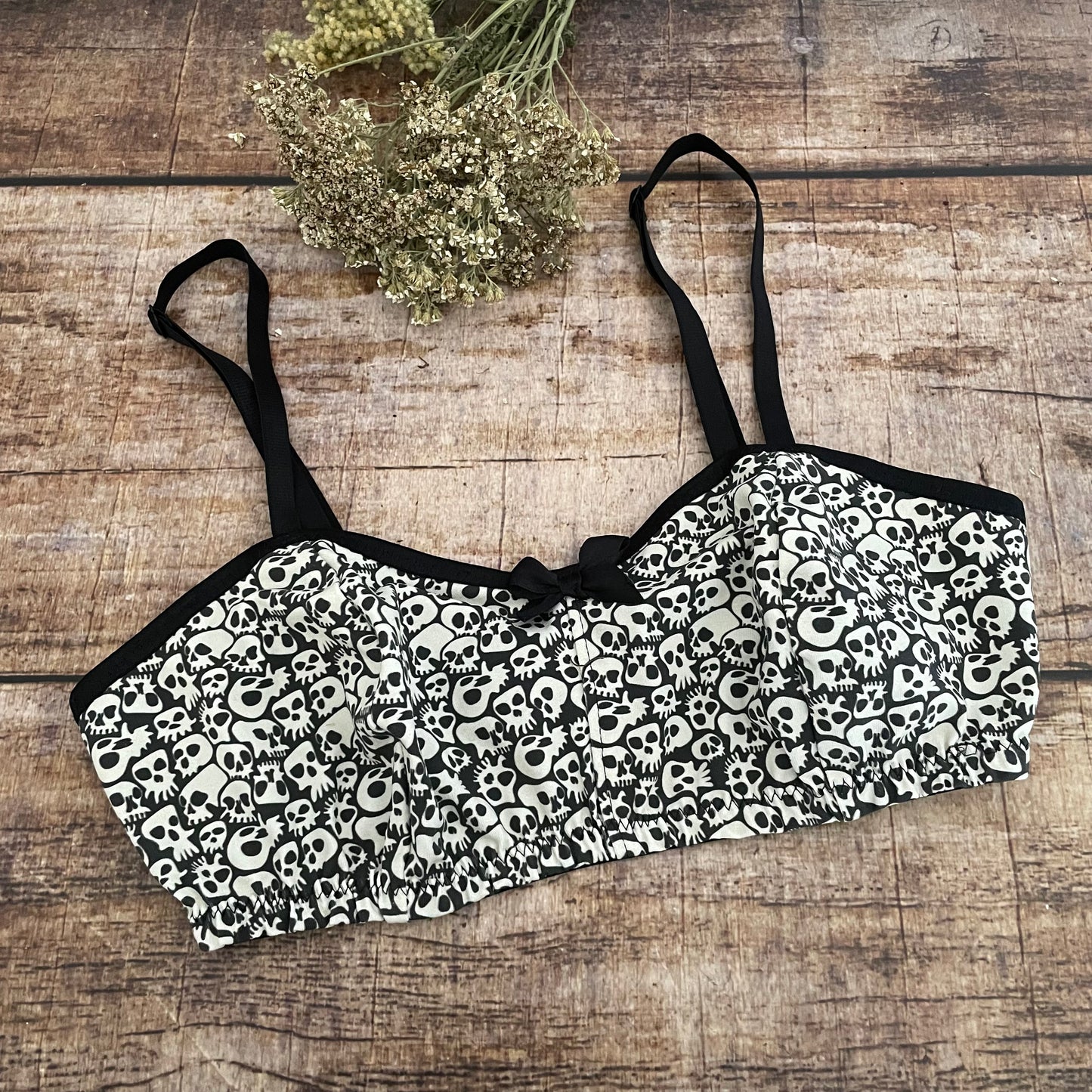 Bralette Soft BH aus Jersey SKULLS