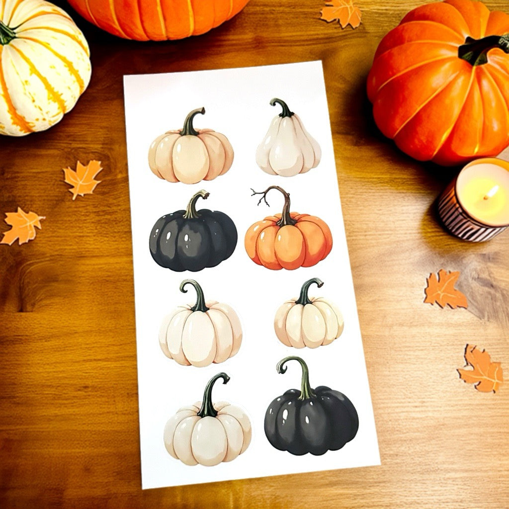 Stickerbogen Halloween Kürbisse