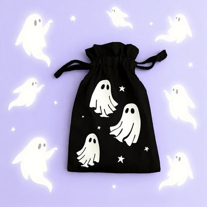 Schmuckbeutel Ghosts Tarotkartenbeutel schwarz