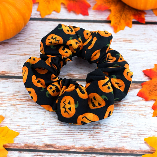 Scrunchie Haargummi Halloween Kürbis