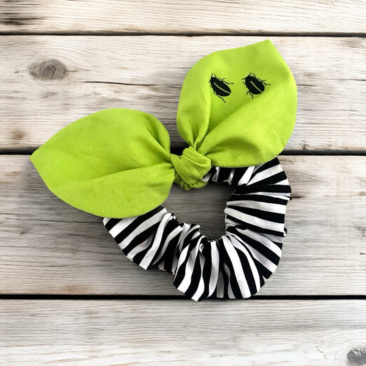 Scrunchie mit Schleife Beetle Streifen