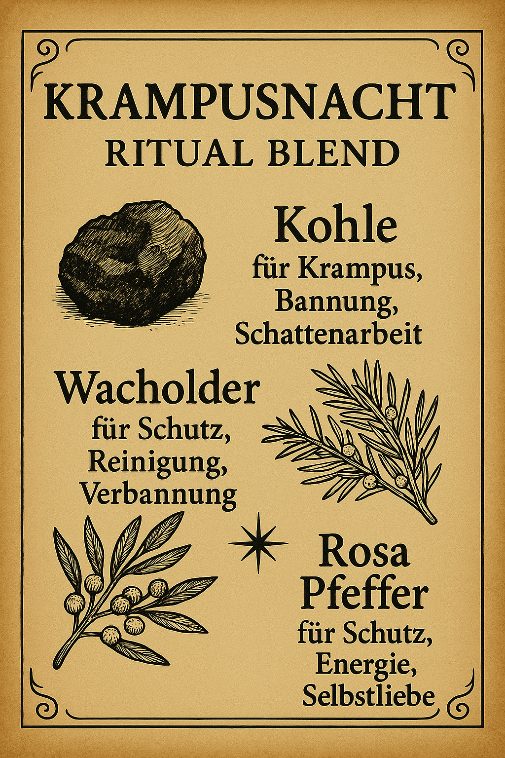 Krampusnacht Ritual Blend Spell Jar Talisman