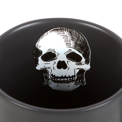 Tasse Trying to feel alive schwarz Becher Totenkopf