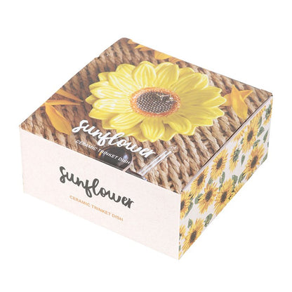 Sonnenblumen Schmuckschale aus Keramik