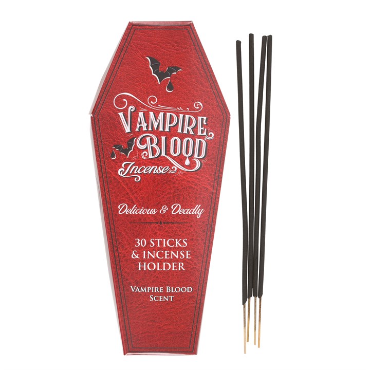 Räucherstäbchen Vampire Blood mit Sarg Halter