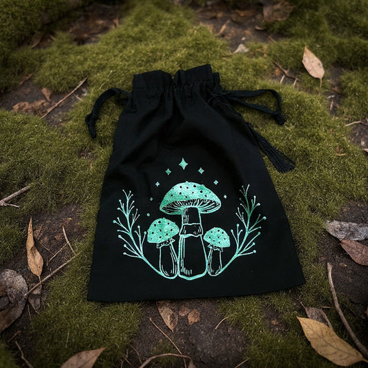 Sammelbeutel für Kräuter Accessoirebeutel Cottagecore Pilze