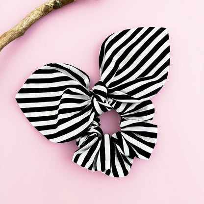 Scrunchie mit Schleife Streifen Haargummi