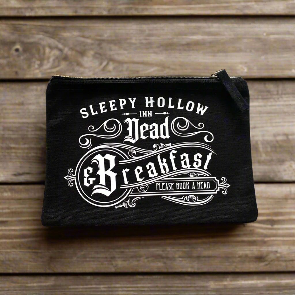 Kosmetiktasche Sleepy Hollow Inn Kulturbeutel schwarz gothic