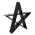 Wandregal Pentagram schwarz Gothic Wanddekoration