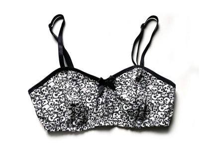 Bralette Soft BH aus Jersey SKULLS