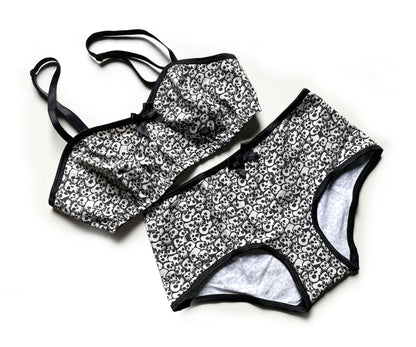 Bralette Soft BH aus Jersey SKULLS