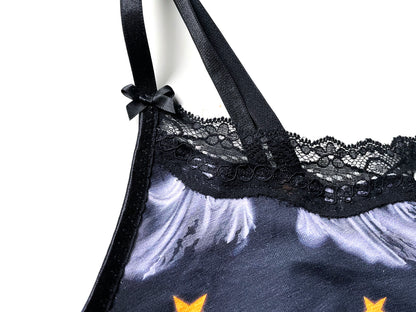 Bralette Soft BH aus Jersey Geister Halloween