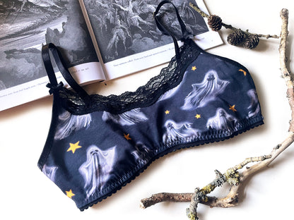 Bralette Soft BH aus Jersey Geister Halloween