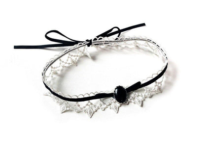 Halsband Choker Spitze Samt