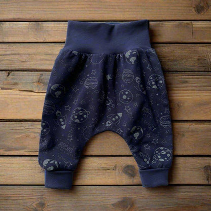 Babyhose Weltraum Jersey dunkelblau glow in the dark - Madness United Shop