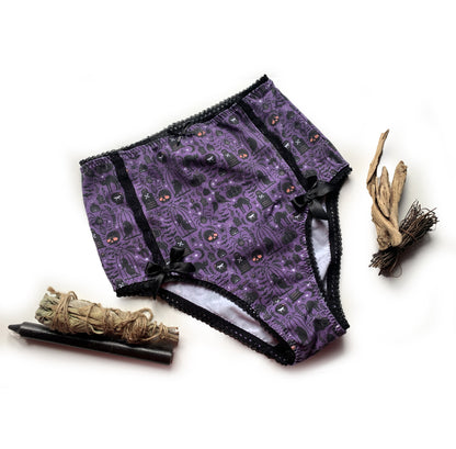 High Waist Panties lila Hexe Halloween Witch Spooky